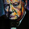 Winston Churchill, 30" x 40", acrylic on canvas