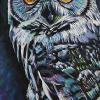 Owl No. 2, 10" x 20", acrylic on canvas