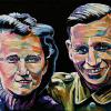 Anna and Heinz Wilhelm, 12" x 24", acrylic on canvas