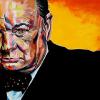Winston Churchill, 24" x 48", acrylic on canvas