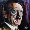 Adolf Hitler, 16" x 16", acrylic on canvas