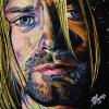 Kurt Cobain, 16" x 16", acrylic on canvas