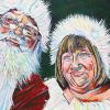 Santa and Mrs. Claus, 18" x 24", acrylic on canvas