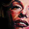 Marilyn Monroe (painting live at Talitha's Hope 4 a Cure), 18" x 36", acrylic on canvas