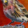 The Redpoll, 20" x 30", acrylic on canvas (painting live at The Redpoll Centre on Nov. 15, 2017)