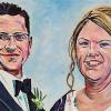 Bobby and Meghan MacDonald, 12" x 24", acrylic on canvas