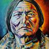 Chief Sitting Bull, 16" x 20", acrylic on canvas