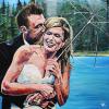 Norman and Shantelle, 30" x 30", acrylic on canvas