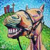 Happy Horse, 24" x 24", acrylic on canvas