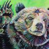 Beau the Bear, 20" x 30", acrylic on canvas