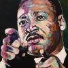 Martin Luther King Jr., 12" x 16", acrylic on canvas