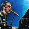 Elton John, 24" x 36", acrylic on canvas