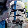Stormtrooper, 12" x 24", acrylic on canvas
