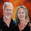 Craig and Joanne Pickett, 30" x 30", acrylic on canvas
