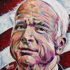 John McCain, 12" x 12", acrylic on canvas