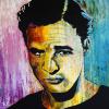 Psychedelic Brando, 24" x 24", acrylic on canvas