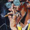 Snoop Dogg, 15" x 30", acrylic on gallery canvas