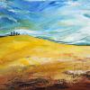 Land and Sky, 9" x 12", acrylic on canvas