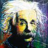 Psychedelic Einstein, 36” x 36”, acrylic on gallery canvas