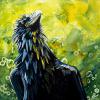 Ravenous, 24" x 24", acrylic on canvas