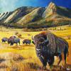 The Flatirons, 36" x 36", acrylic on gallery canvas