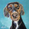 IAAD Dog 2, 12" x 12", acrylic on canvas