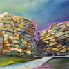 Erratic Colours, 15" x 30", acrylic on gallery canvas