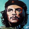 Che Guevara, 16" x 16", acrylic on canvas