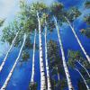 Brown Lowery Trees, 30" x 40", acrylic on gallery canvas