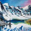 Valley of the Ten Peaks, 24" x 48", acrylic on gallery canvas
