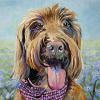 Audrey, 12" x 12", acrylic on gallery canvas