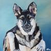 Wriggley, 20" x 20", acrylic on gallery canvas