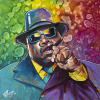 Notorious Biggie Smalls, 36" x 36", acrylic on gallery canvas