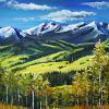 Window to the Rockies, 16" x 40", acrylic on gallery canvas