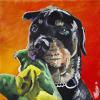 Lexi, 12" x 12", acrylic on gallery canvas