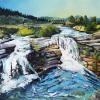 Lundbreck Falls, 20" x 24", acrylic on gallery canvas