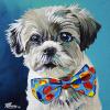Pixel, 12" x 12", acrylic on gallery canvas