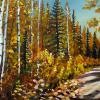 Birchwood Trails Autumn, 15" x 30", acrylic on gallery canvas