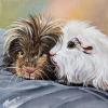 Henrietta and Rosie, 12" x 12", acrylic on gallery canvas
